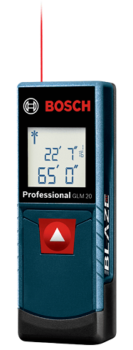 Bosch Compact Blaze Laser Distance Measure, 65-Feet GLM 20